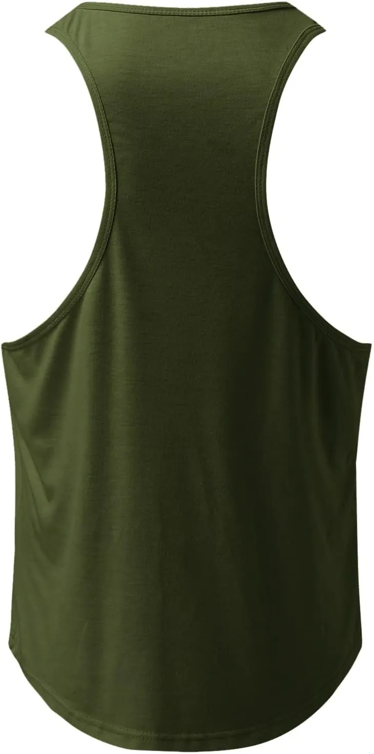 4th of July T-Shirts for Men Independence Day USA Patriotic Sleeveless Tank Tops Retro Star & Striped Graphic Tee Tops