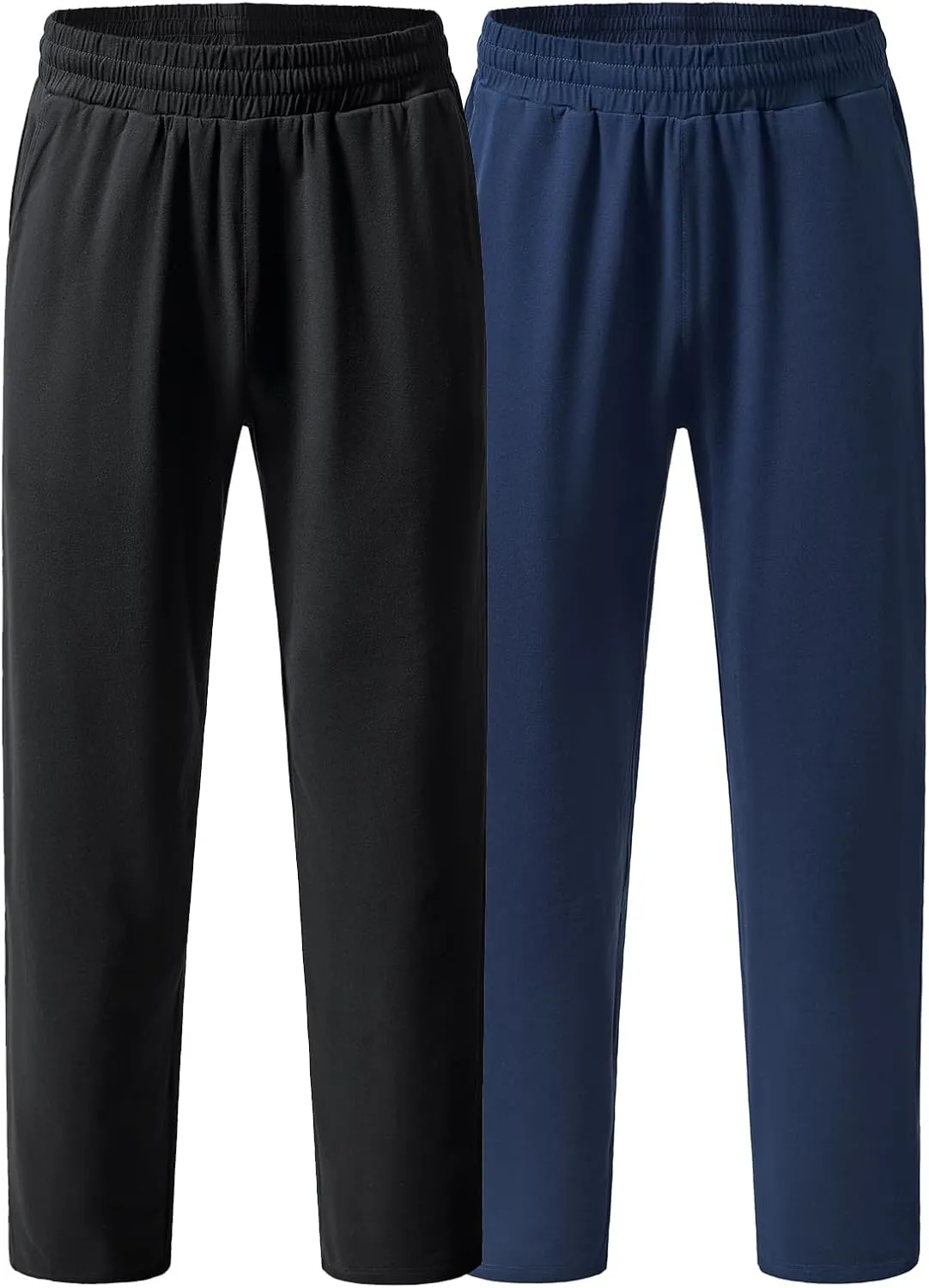 AIMPACT Mens Pajama Pants Cotton Soft Sleep Bottoms with Pockets Lounge Sleepwear PJ Pants 2 Pack