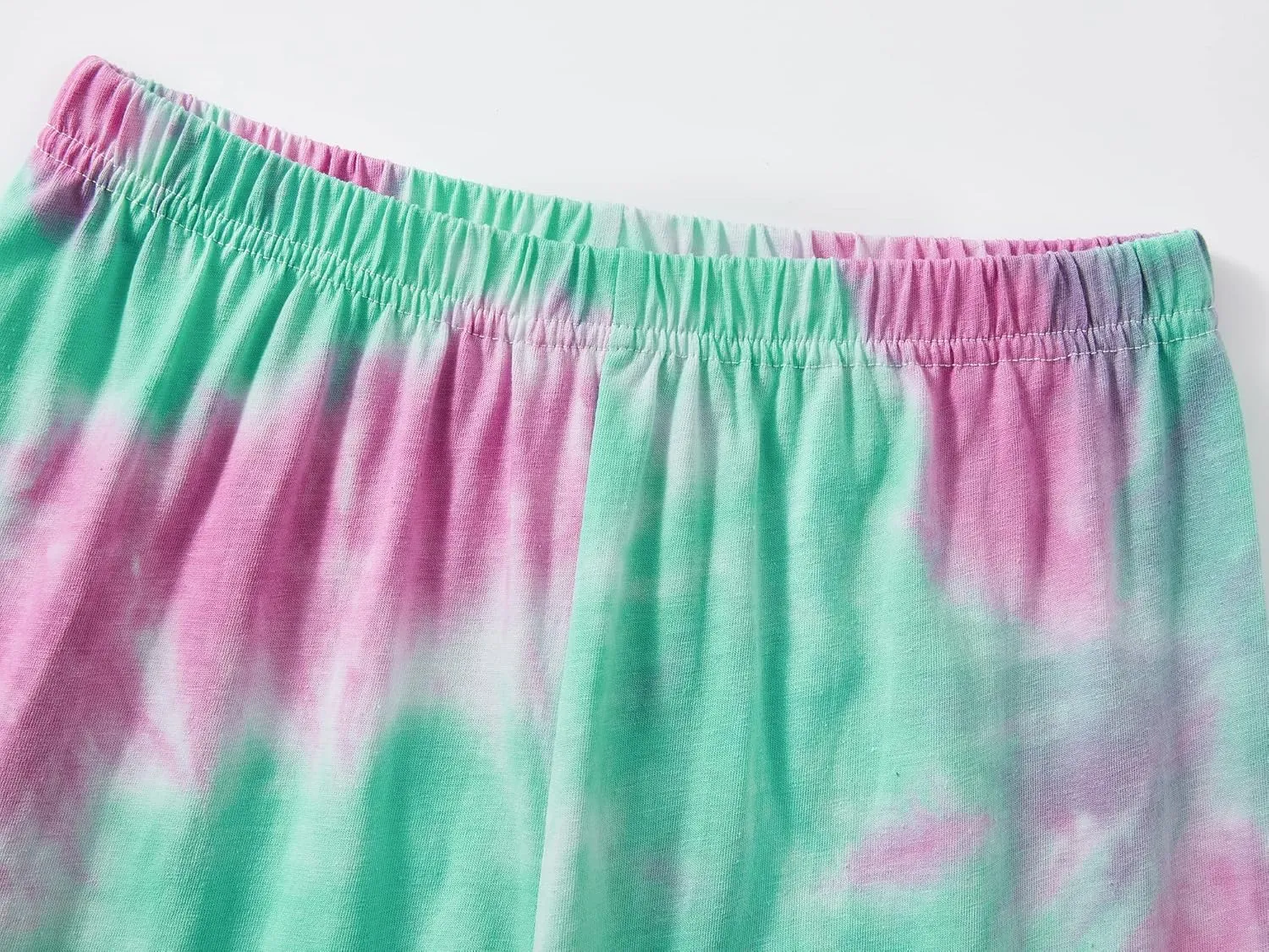 Beezizac Pajamas for Girls 100% Cotton Tie dye Unicorn Mermaid Sleepover PJ Set Size 4T-18