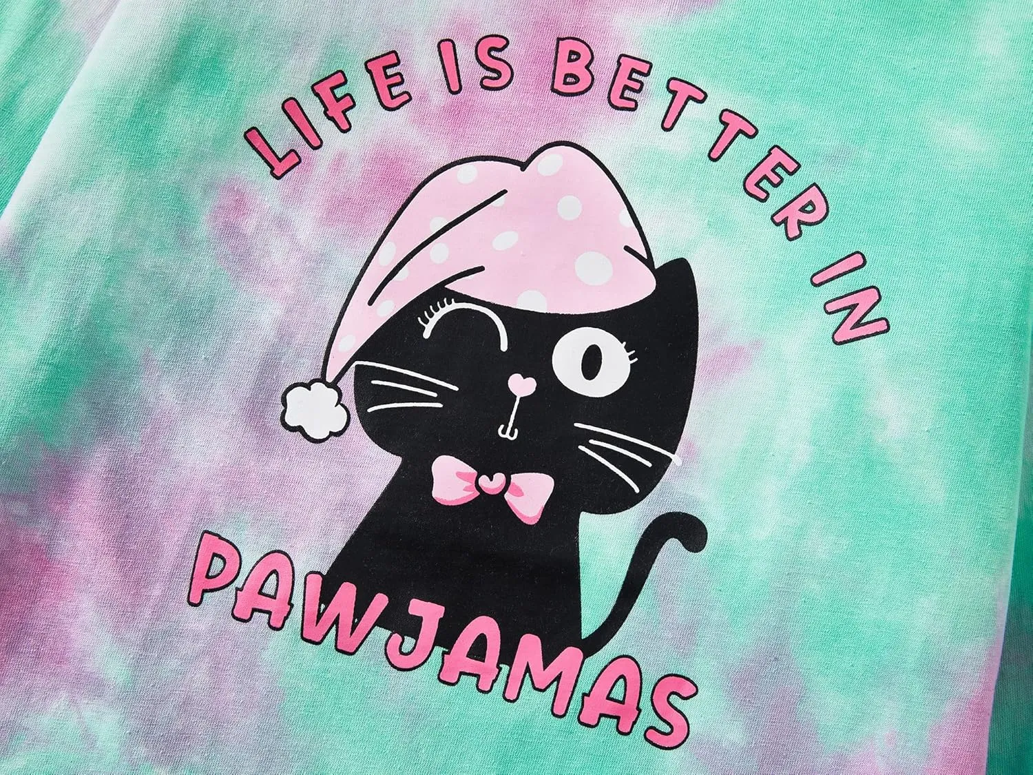 Beezizac Pajamas for Girls 100% Cotton Tie dye Unicorn Mermaid Sleepover PJ Set Size 4T-18