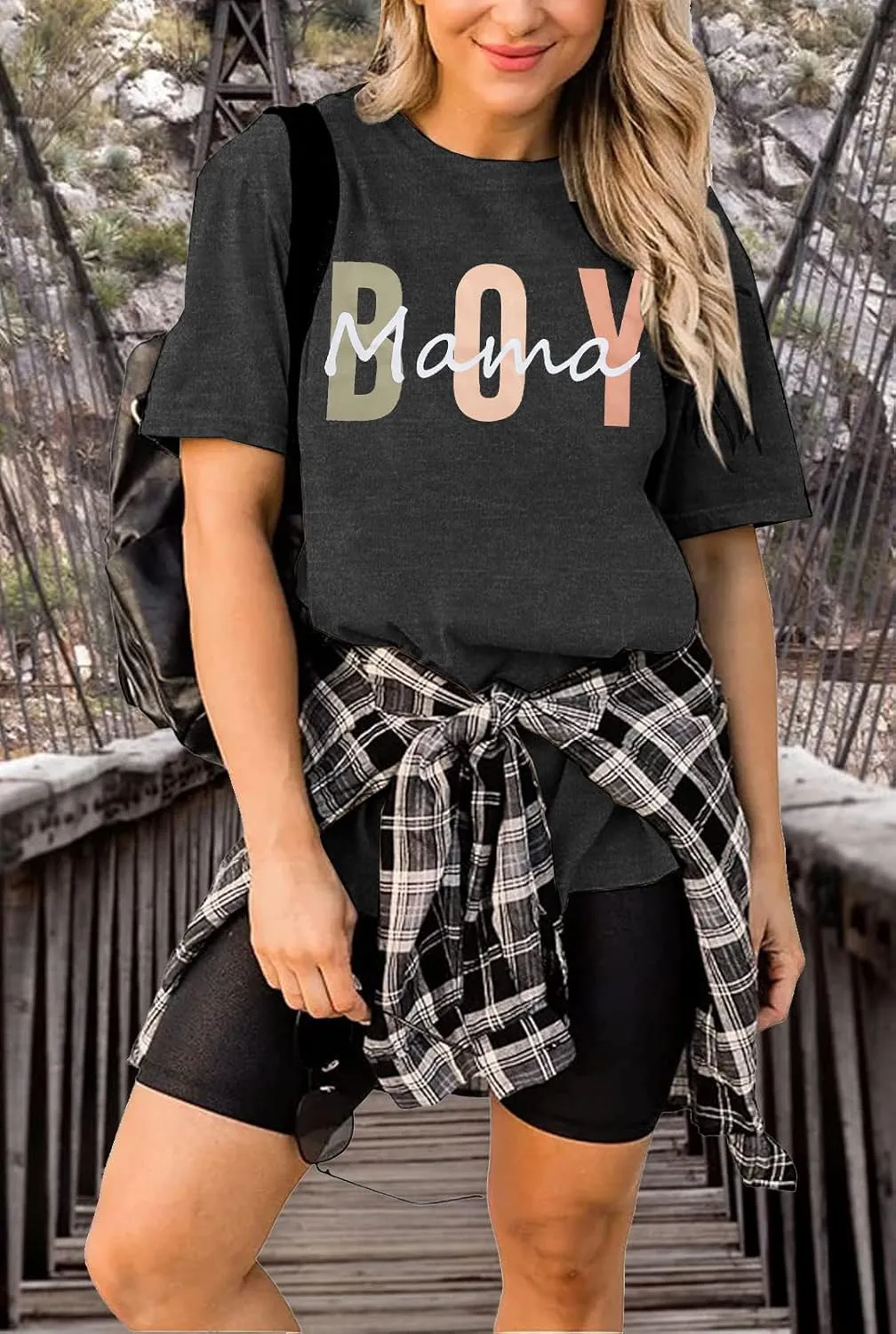 Boy Mom Shirt Mama Shirts : Women Oversized Mama Graphic Tees Mom Tshirt Tops Mama Casual Short Sleeve Tops
