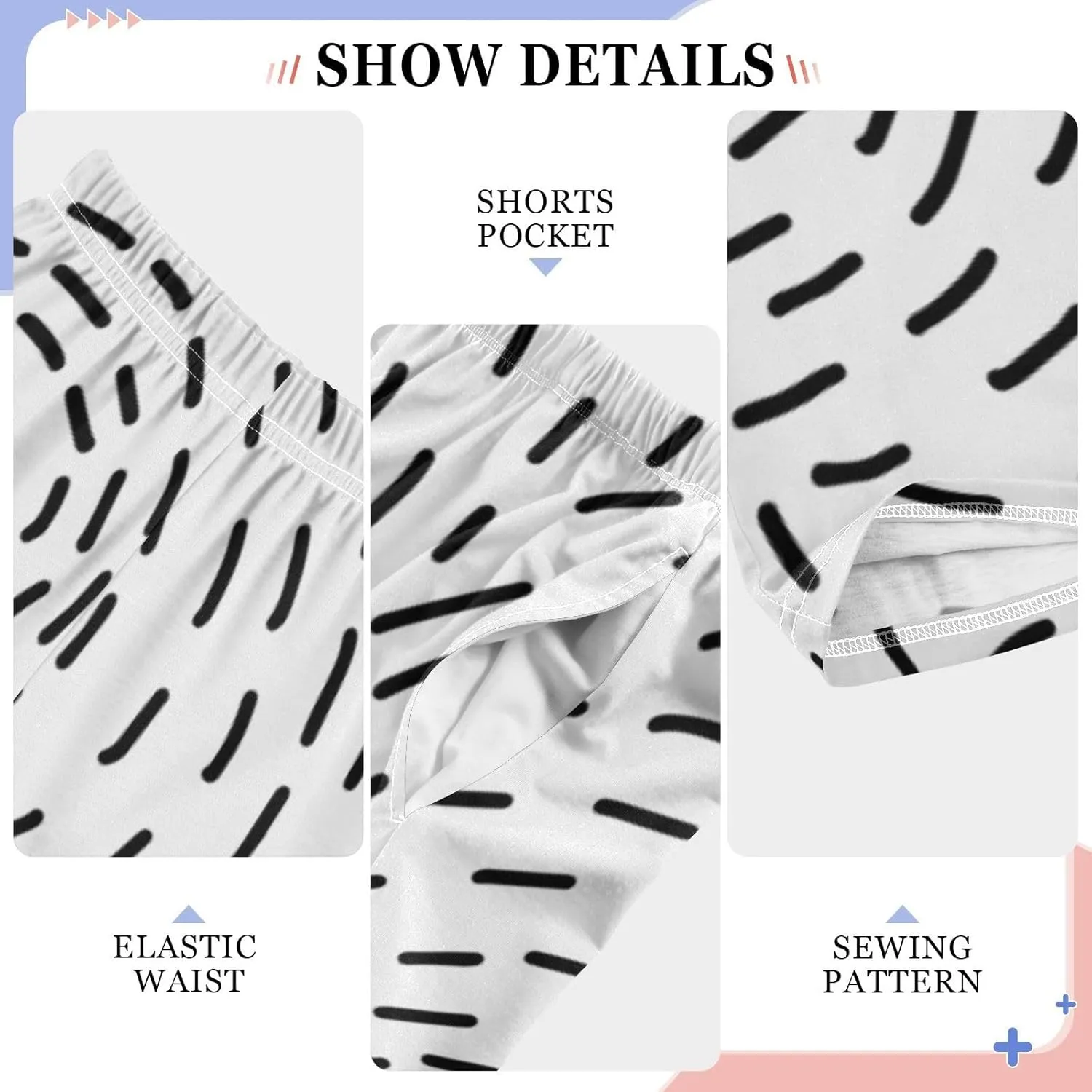 Boys' Pants Black Stars Sprinkle Circle Cartoon Long Bottoms Jogger Pants Elastic Waist Trousers with Pockets S-XL