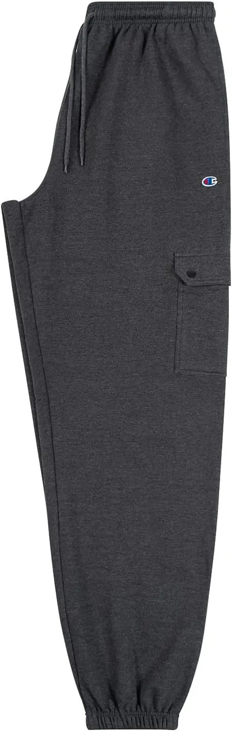 Champion Cargo Sweatpants for Men Big and Tall – Fleece Jogger Sweatpants