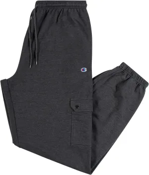 Champion Cargo Sweatpants for Men Big and Tall – Fleece Jogger Sweatpants