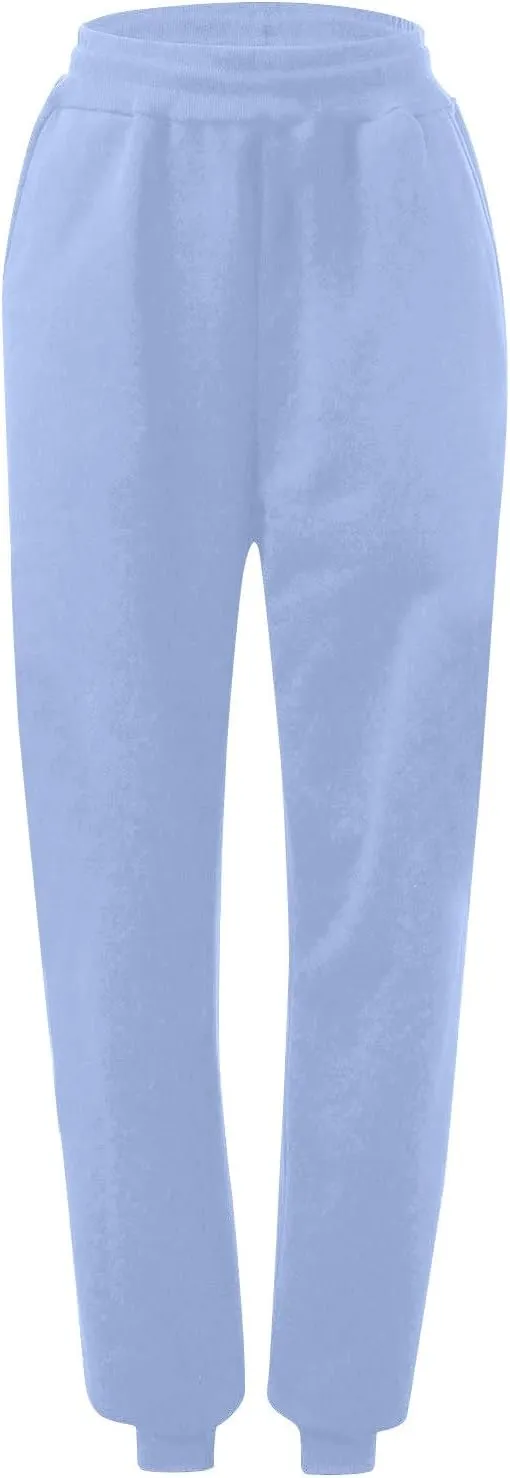 Cinch Bottom Sweatpants for Women with Pockets, Womens Joggers Workout Running Pants High Waist Yoga Lounge Trousers