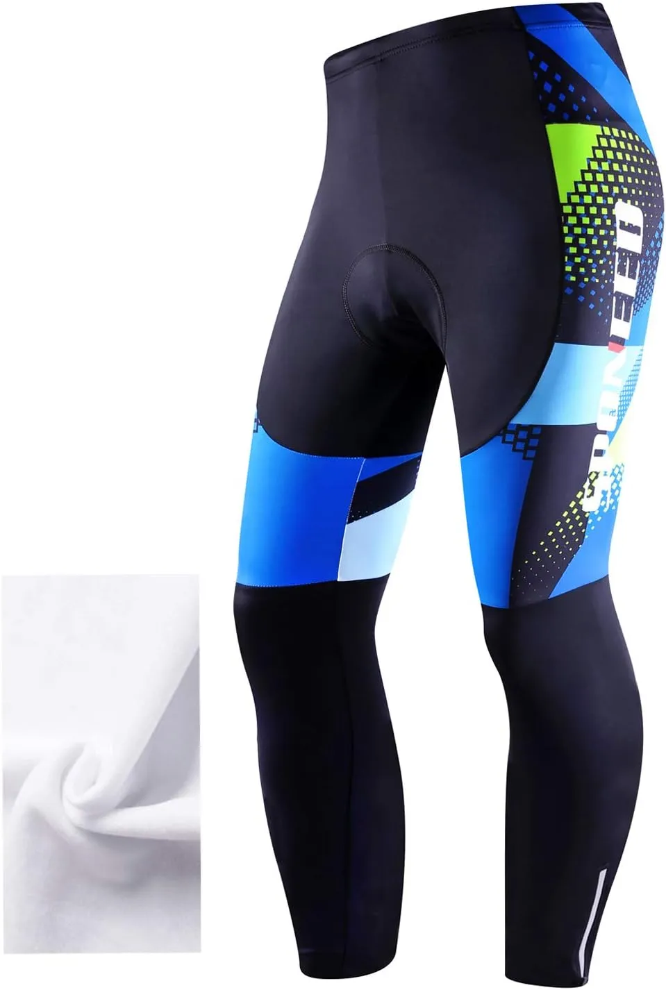 Cycling Pants for Men Road Bike Compression Tights Winter Biking Bottoms with Padding UV Proof