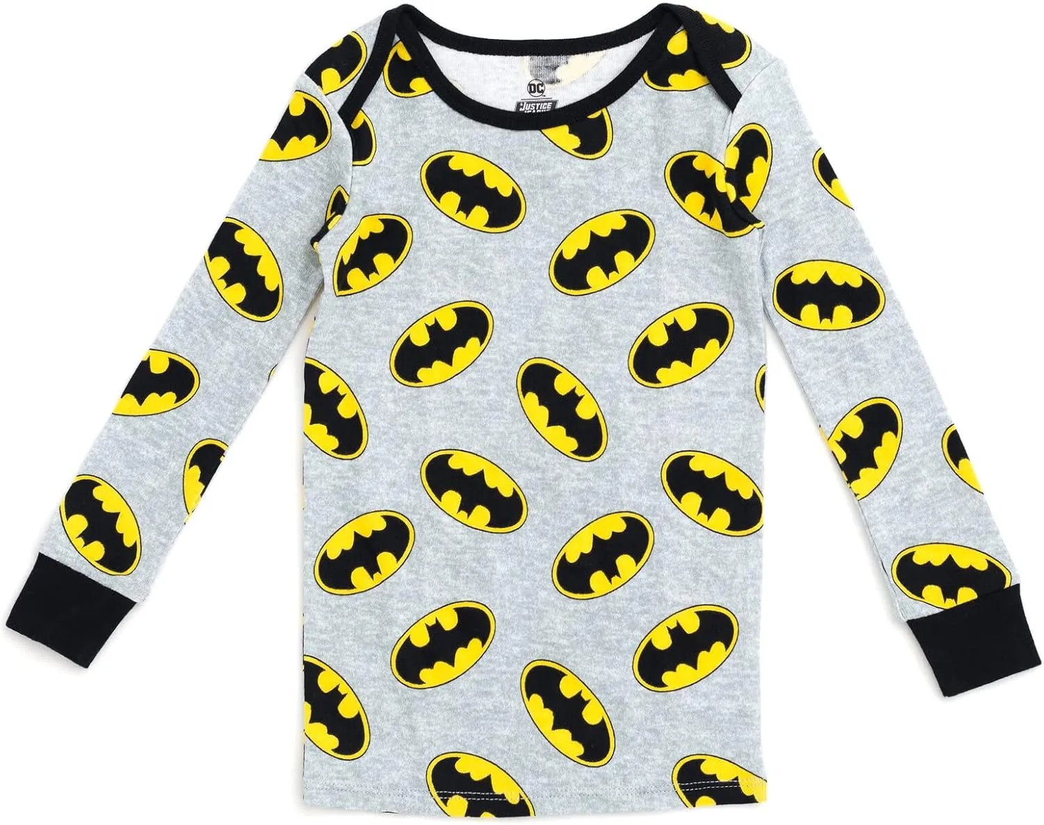 DC Comics Justice League Batman Superman Pajama Shirt and Pants Sleep Set Infant to Toddler