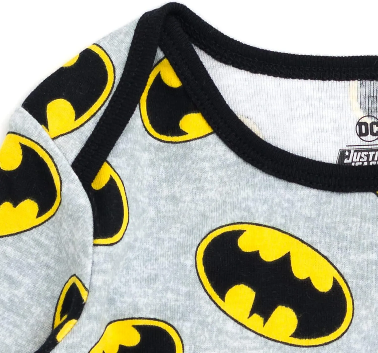 DC Comics Justice League Batman Superman Pajama Shirt and Pants Sleep Set Infant to Toddler