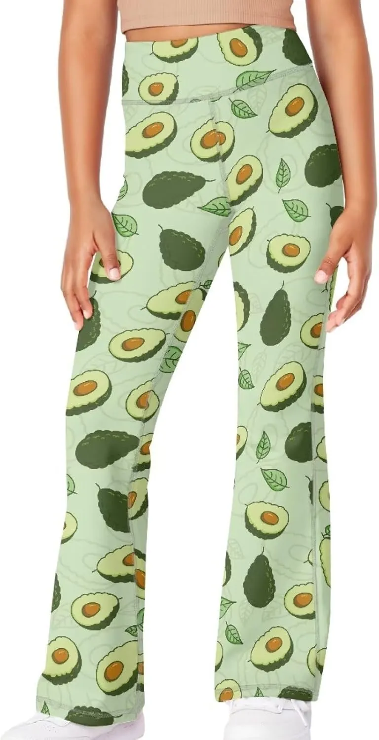 DISNIMO Girls' Flare Leggings High Waisted Bootcut Yoga Pants Kids Bell Bottoms Leggings Full Length