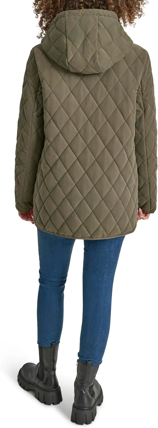 DKNY Women's Hooded Micro-Fiber Barn