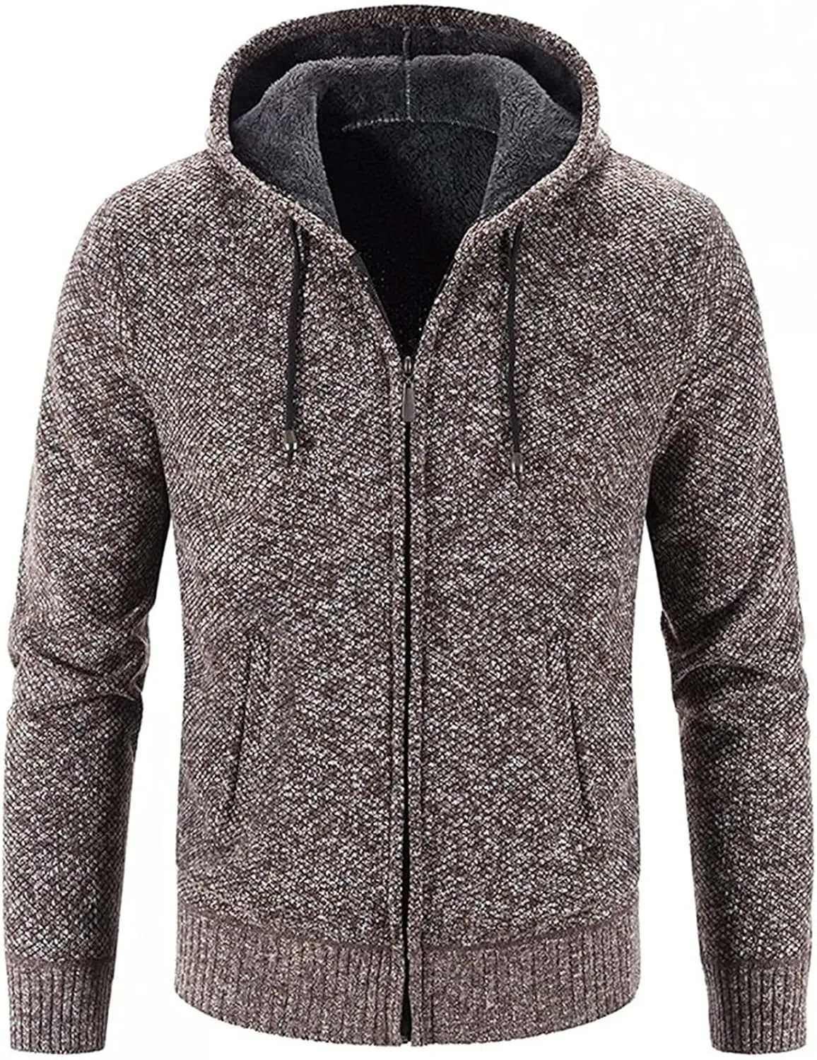 DuDubaby Men's Fashion Long Sleeve Warm Camouflage Printed Hooded Jacket Top