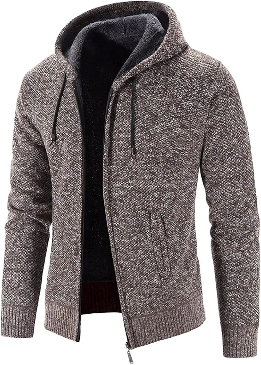 DuDubaby Men's Fashion Long Sleeve Warm Camouflage Printed Hooded Jacket Top
