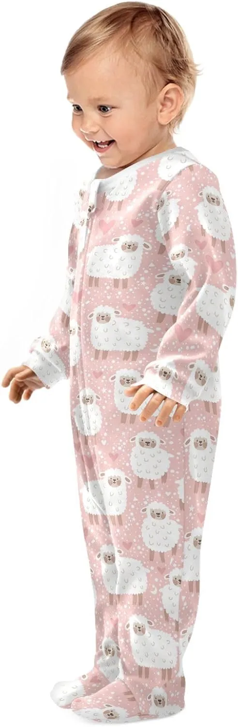 Dussdil Baby One-Piece Footies Newborn Rompers Pajamas Cotton Footed Pjs for Sleep Play Boys Girls 3 6 9 12 18 24m