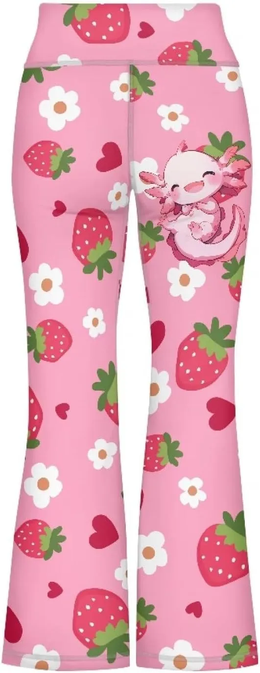 Girl's Flare Leggings High Waisted Bootcut Yoga Pants Kids Dance Bell Bottoms Pants Stretchy Sweatpants