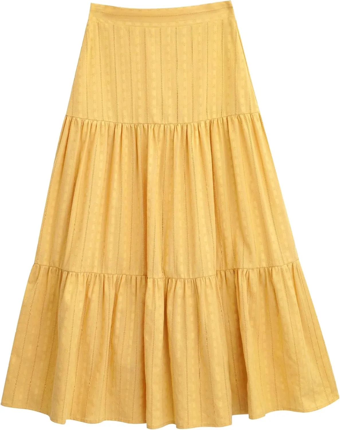 Girls Kids Boho Fancy Maxi Skirts High Waist Ruffled Skirts Summer Swing Long Skirts Modern Dance Costume