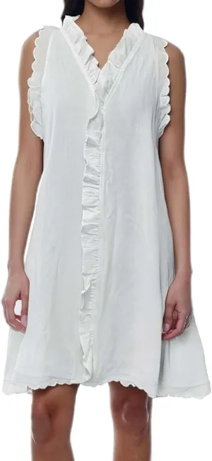 Hawaiian Dresses for Women Vacation Flowy Ruffle Side V Neck Sleeveless Semi Formal Dress Cocktail Party Summer Clothes