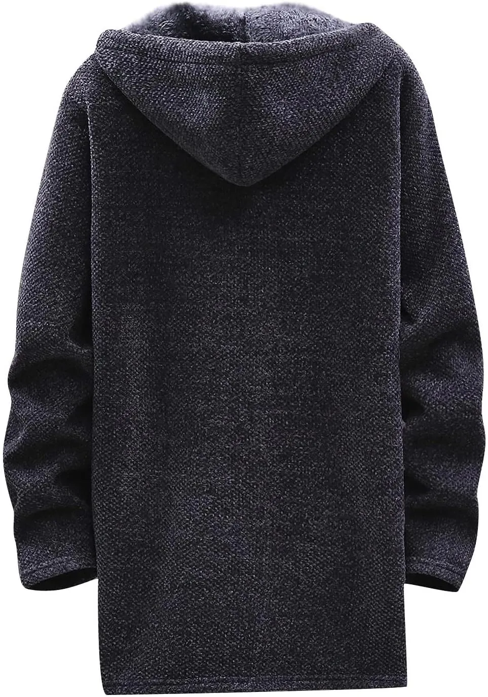 Jackets for Men Fall and Winter Men's Fashion Loose Cardigan Warm Hooded Jacket Sweater Jackets