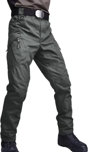 JEsilunmaMY Men's Camo Cargo Pants Multi-Pocket Tactical Outdoor Military Trousers Casual Waterproof Athletic Joggers Pants