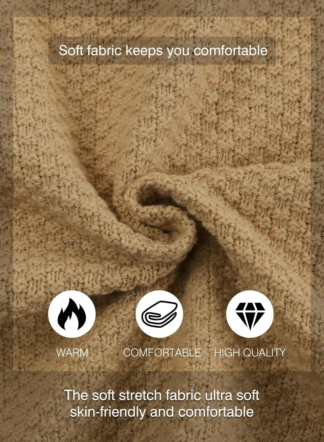 JMIERR Men's Casual Long Sleeve Shawl Collar Buttons Down Cable Knit Cardigan Sweater with Pockets