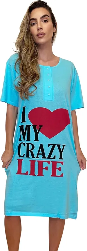 Just Love Short Sleeve Nightgown Sleep Dress for Women