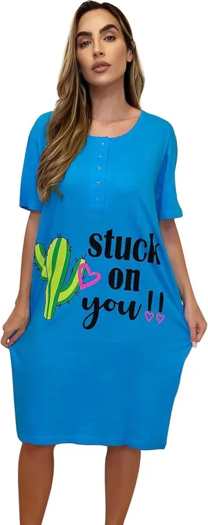 Just Love Short Sleeve Nightgown Sleep Dress for Women