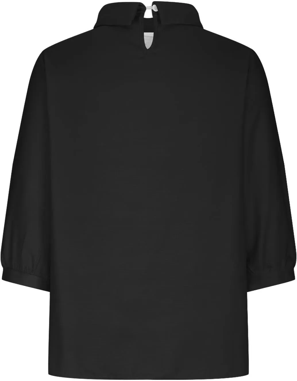 Linen Shirts for Women 3/4 Length Sleeve Summer Henley Tops Casual Business Plain Collared Work Office Blouse