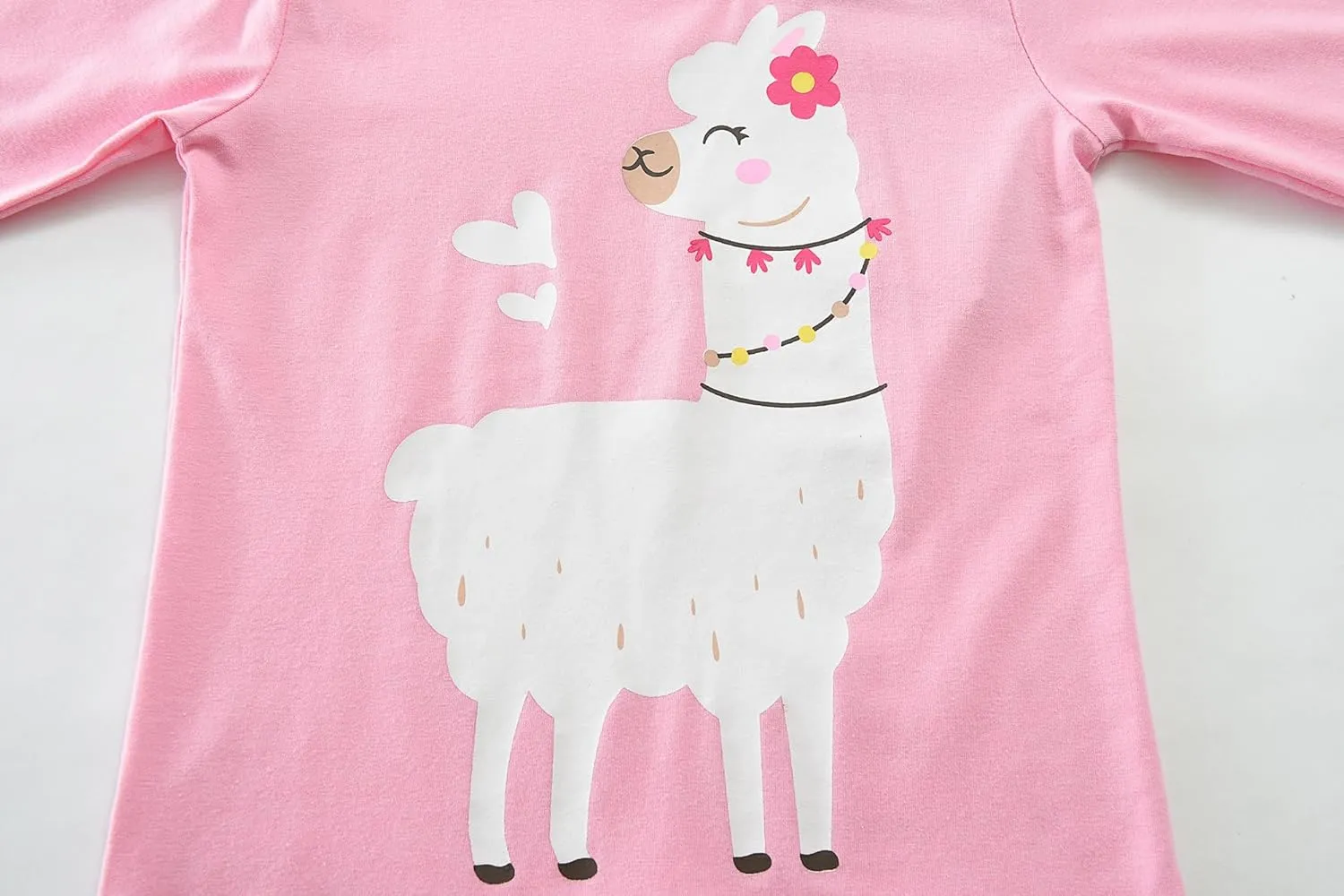 Little Girls Pajamas Cotton Long Sleeve Pjs Set Kids Dinosaur Pajama Baby 2 Pieces Sleepwear Toddler Heart Clothes 2-7T
