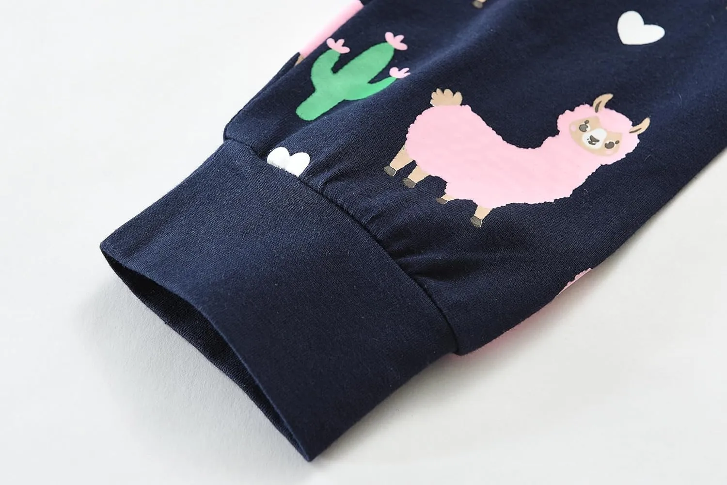 Little Girls Pajamas Cotton Long Sleeve Pjs Set Kids Dinosaur Pajama Baby 2 Pieces Sleepwear Toddler Heart Clothes 2-7T