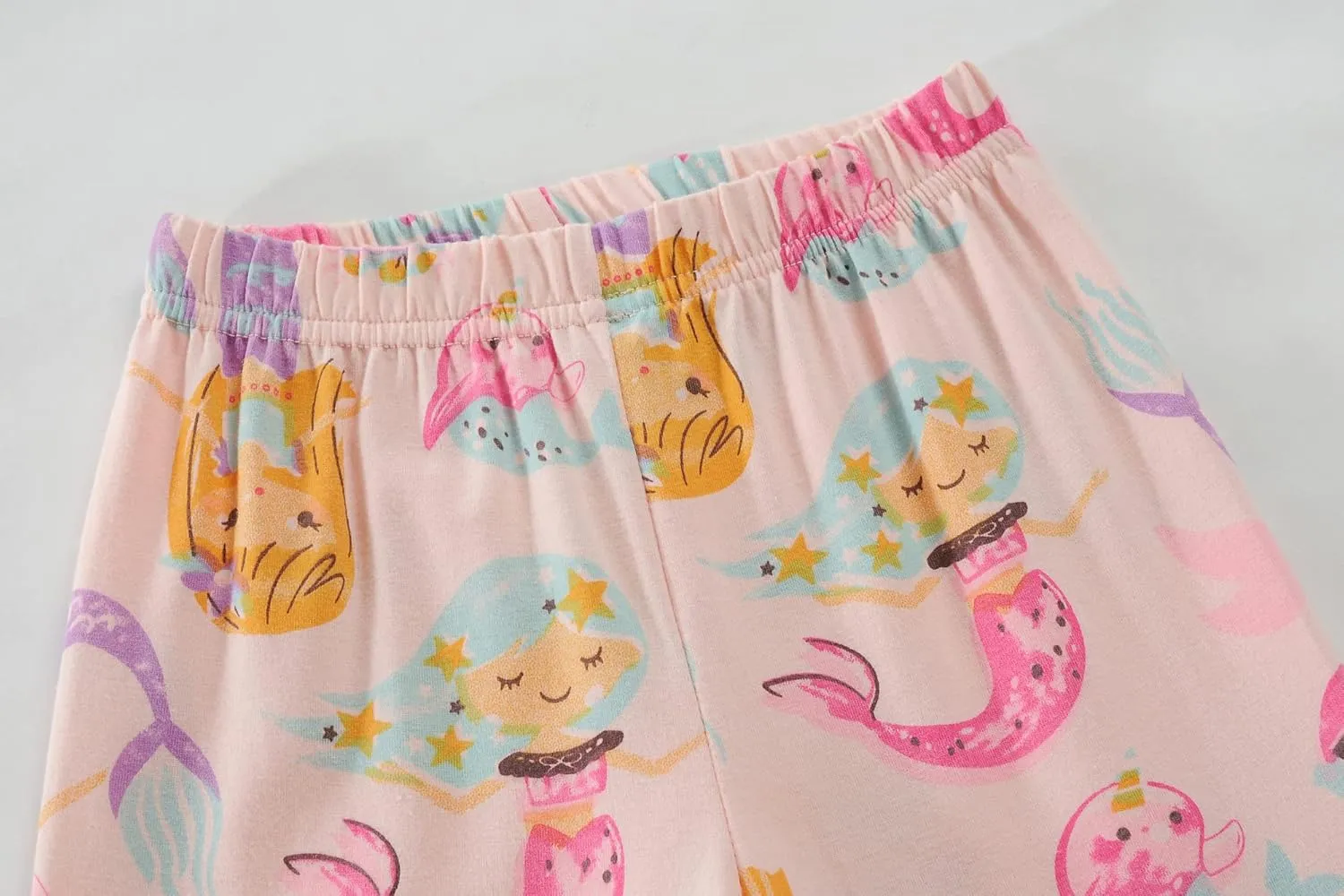 Little Hand Toddler Girls Pajamas 4 Pieces Pjs Sleepwear Summer Children Jammies Cotton Short Sets for 2-7T