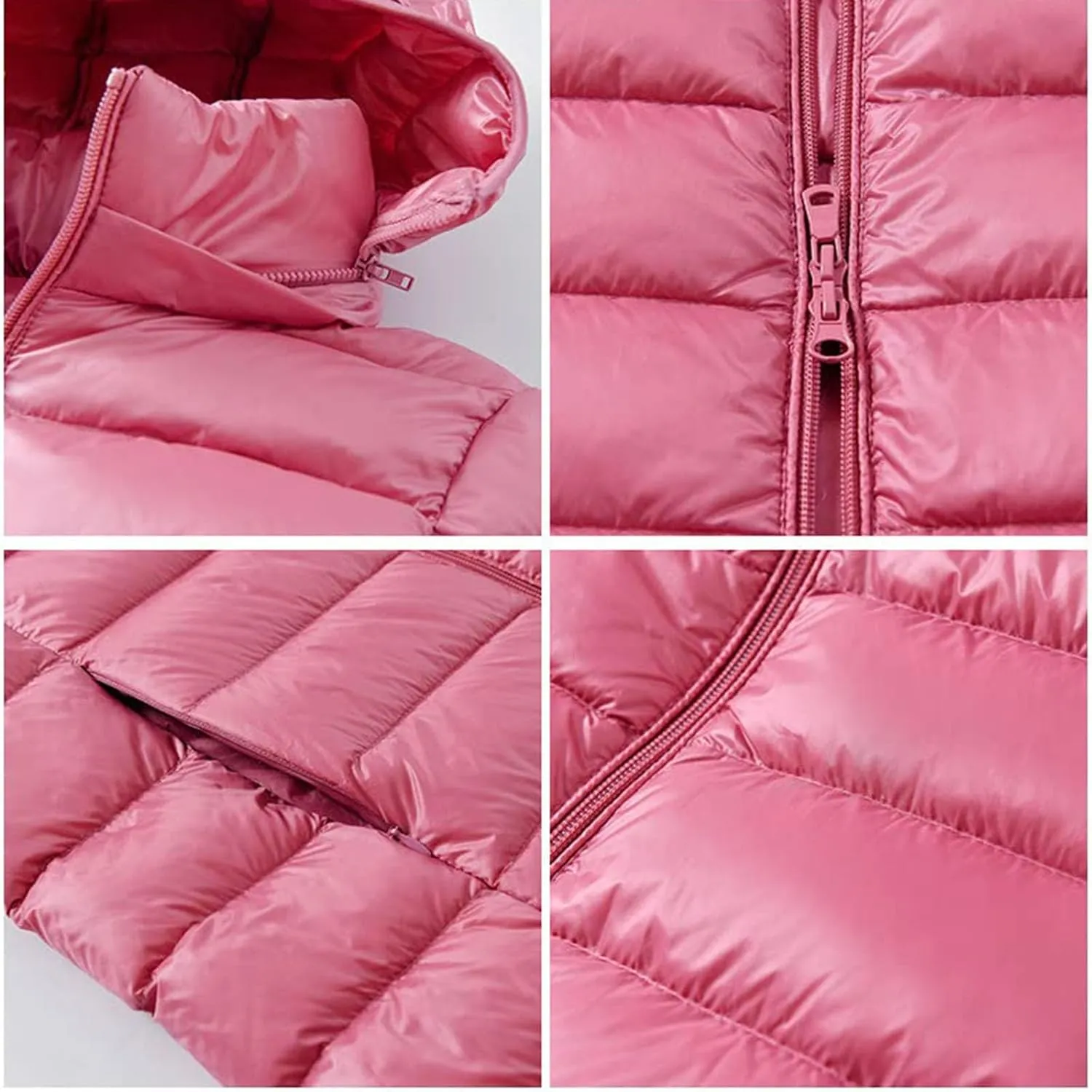 Long Puffer Vest Women Winter Ultra Light Long Down Vest Womens Outerwear Lightweight Quilted Jacket Down Coats