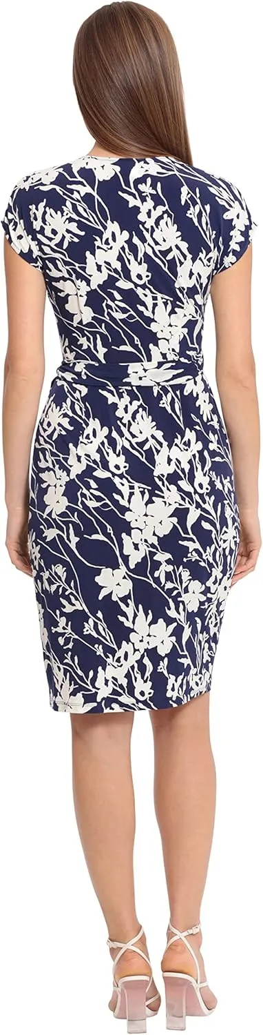 Maggy London Women's Printed Matte Jersey Wrap
