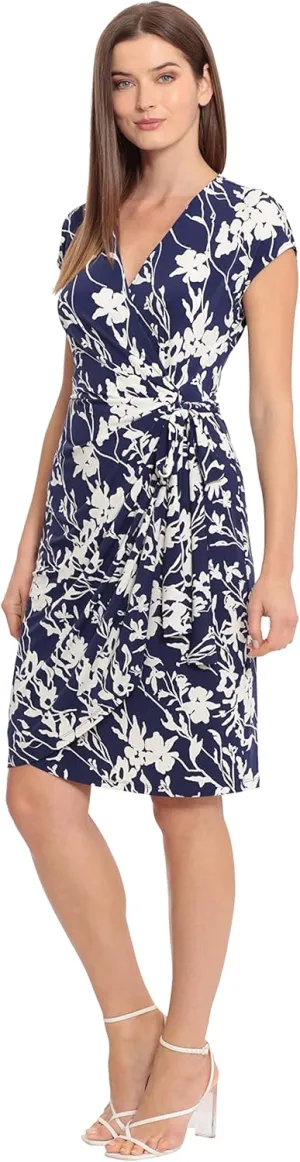 Maggy London Women's Printed Matte Jersey Wrap