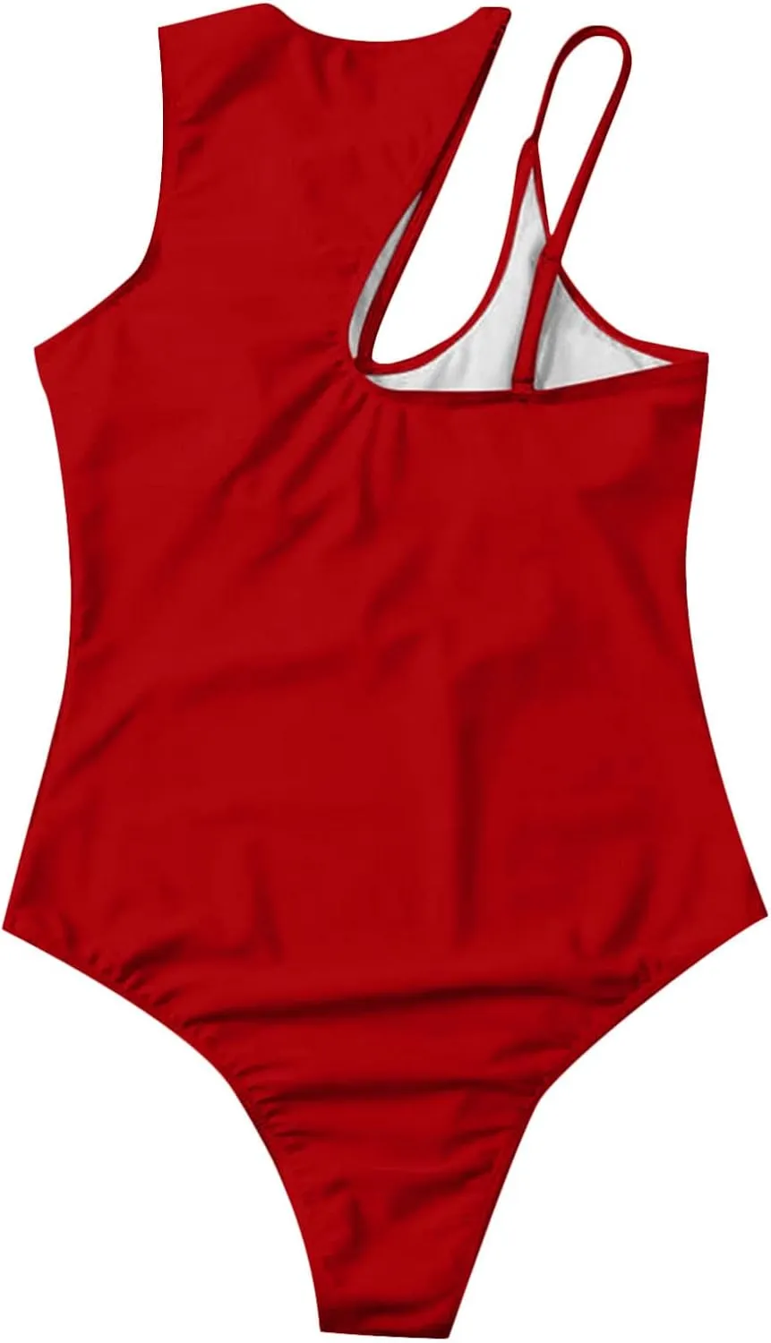 maisdgop One Piece Swimsuit Women Tummy Control Sports Backless Sling Bikini Set Sexy Pretty Color Block Push Up Swimsuits