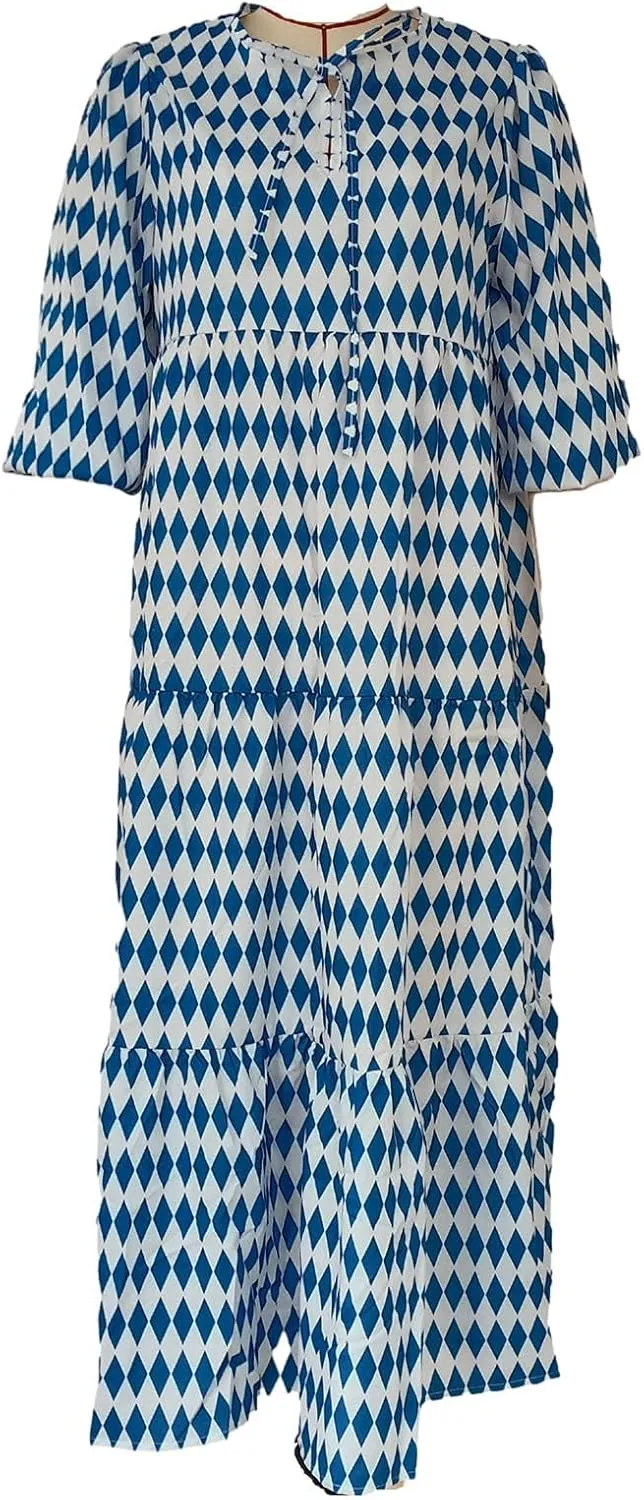 Maxi Dresses for Women 2024 Summer Boho Dress Sexy Off The Shoulder Dresses Flowy Long Sundress Vacation Dress, Small
