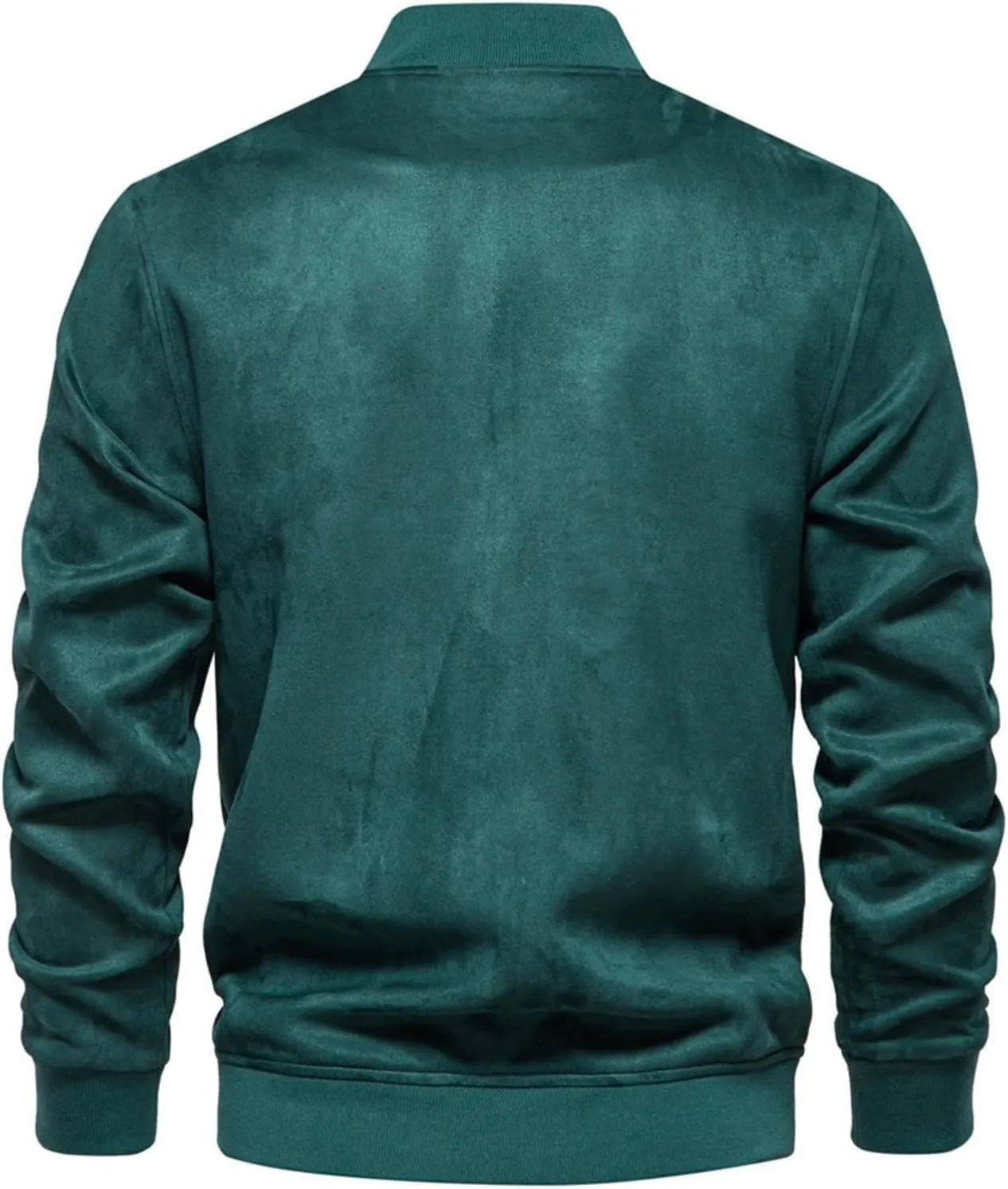 Mens Bomber Jacket Button Down Jackets Long Sleeve Baseball Varsity Jacket Casual Jackets with Pockets