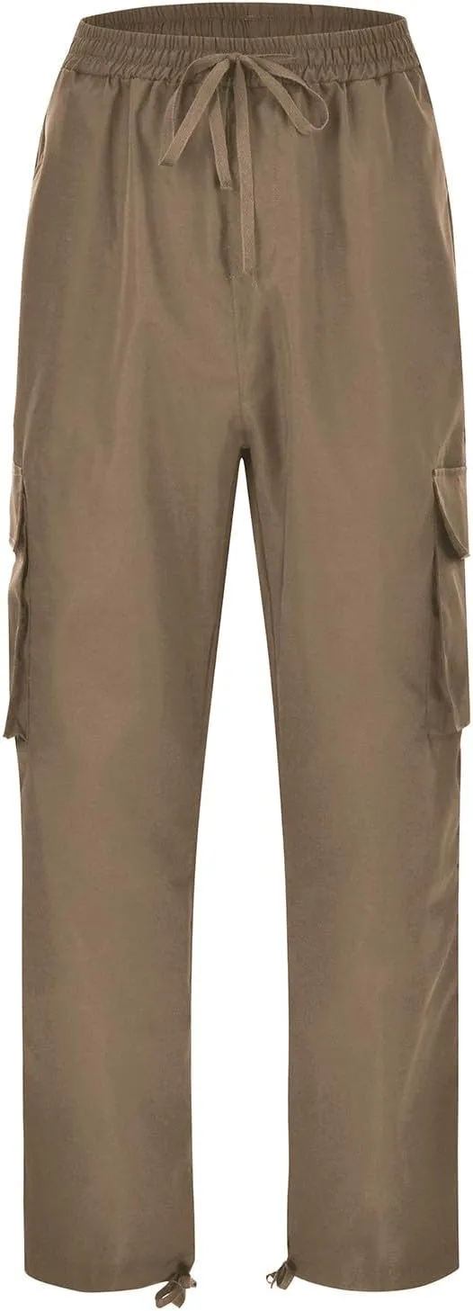 Men's Cargo Casual Sweatpants Multi-Pocket Durable Cargo Pants Casual Baggy Cargo Work Travel Pants Loose Fit Pants