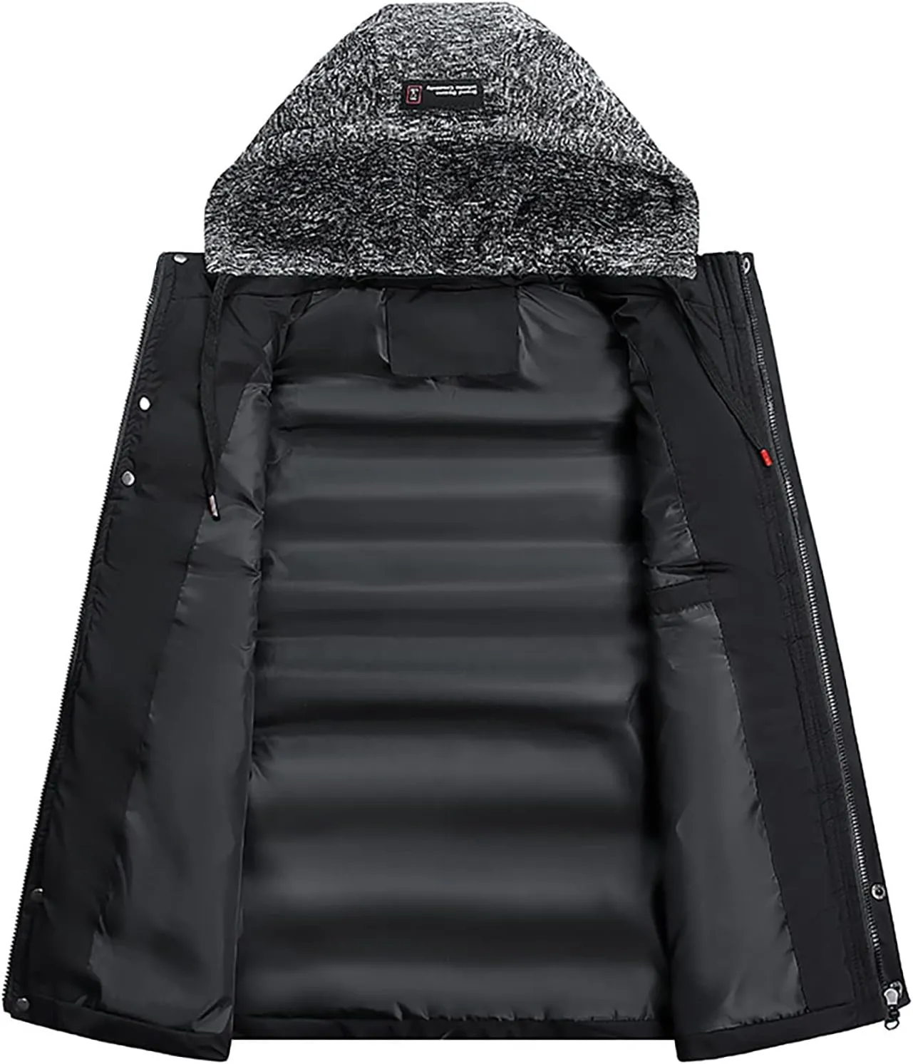 Mens Coats and Jackets Stylish Sleeveless Vest Jacket Coat Outwear Tops Drawstring Hooded Vest Jackets
