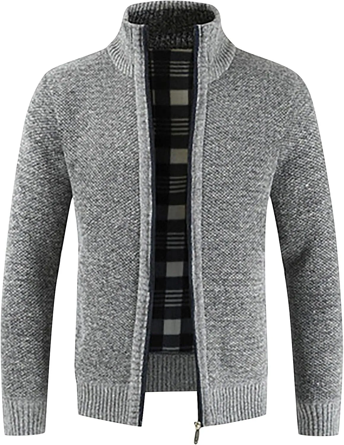 Mens Jackets Autumn and Winter Men's Fashion Loose Cardigan Warm Lapel Hooded Jacket Sweater Jackets