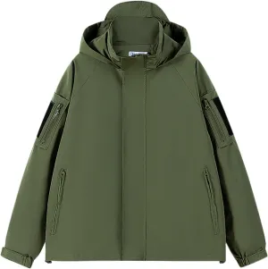 Men's Lightweight Waterproof Rain Jackets Outdoor Sports Trench Softshell Windproof Jackets for Hiking Mountain