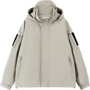 Men's Lightweight Waterproof Rain Jackets Outdoor Sports Trench Softshell Windproof Jackets for Hiking Mountain