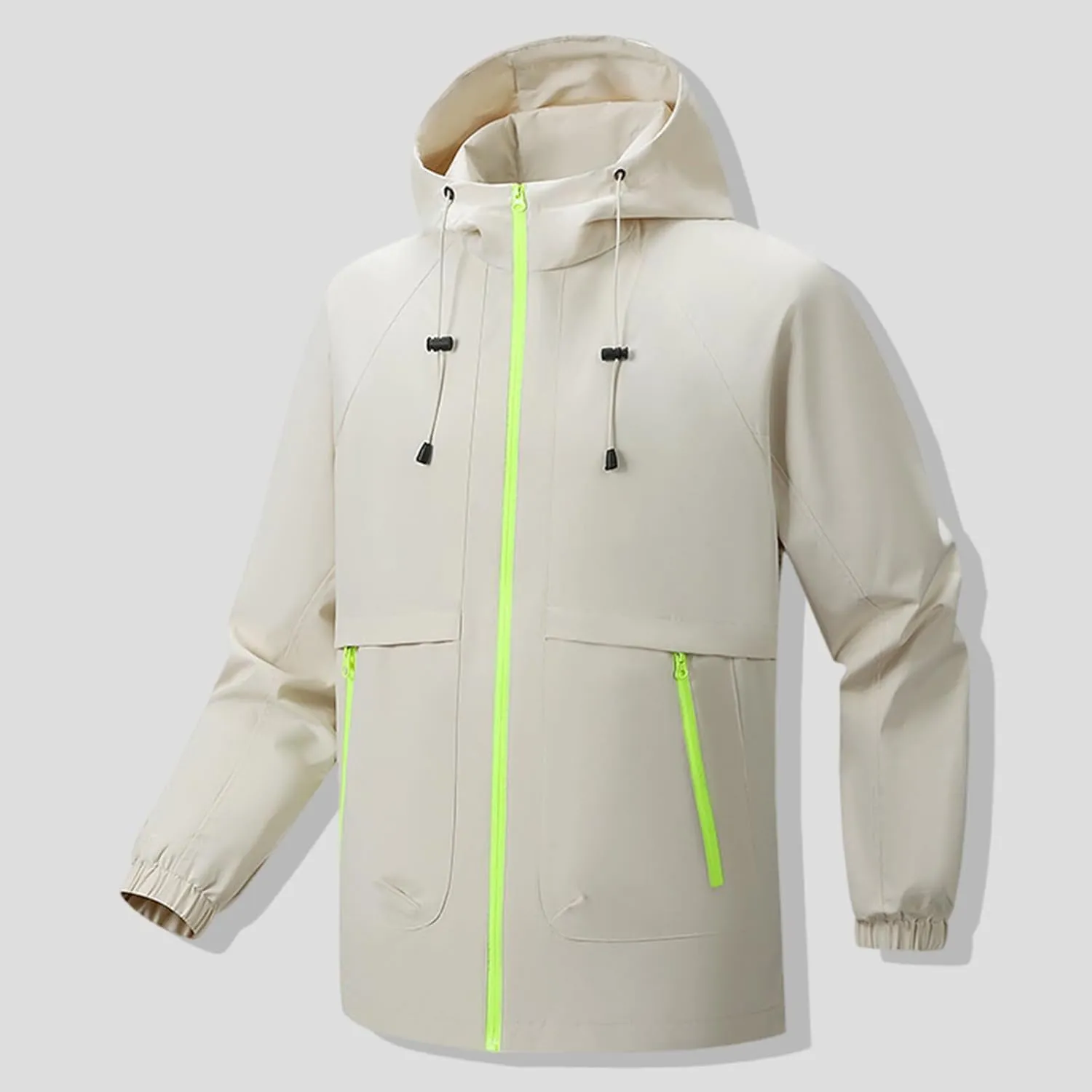 Mens Rain Jackets Waterproof Windproof Warm Windbreaker Casual Lightweight Rain Coat Outdoor Mountaineering Jackets