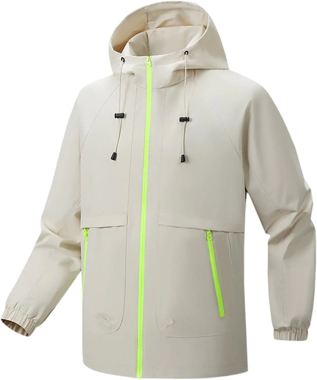 Mens Rain Jackets Waterproof Windproof Warm Windbreaker Casual Lightweight Rain Coat Outdoor Mountaineering Jackets