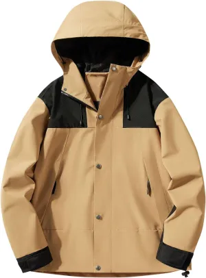 Mens Rain Jackets Waterproof with Hood Mens Windbreaker Jackets Lightweight for Hiking Fishing Winter Coats
