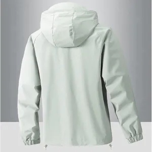 Men's Rain Jackets with Hood Waterproof Windproof Hooded Raincoats Outdoor Hiking Travel Windbreaker Jackets