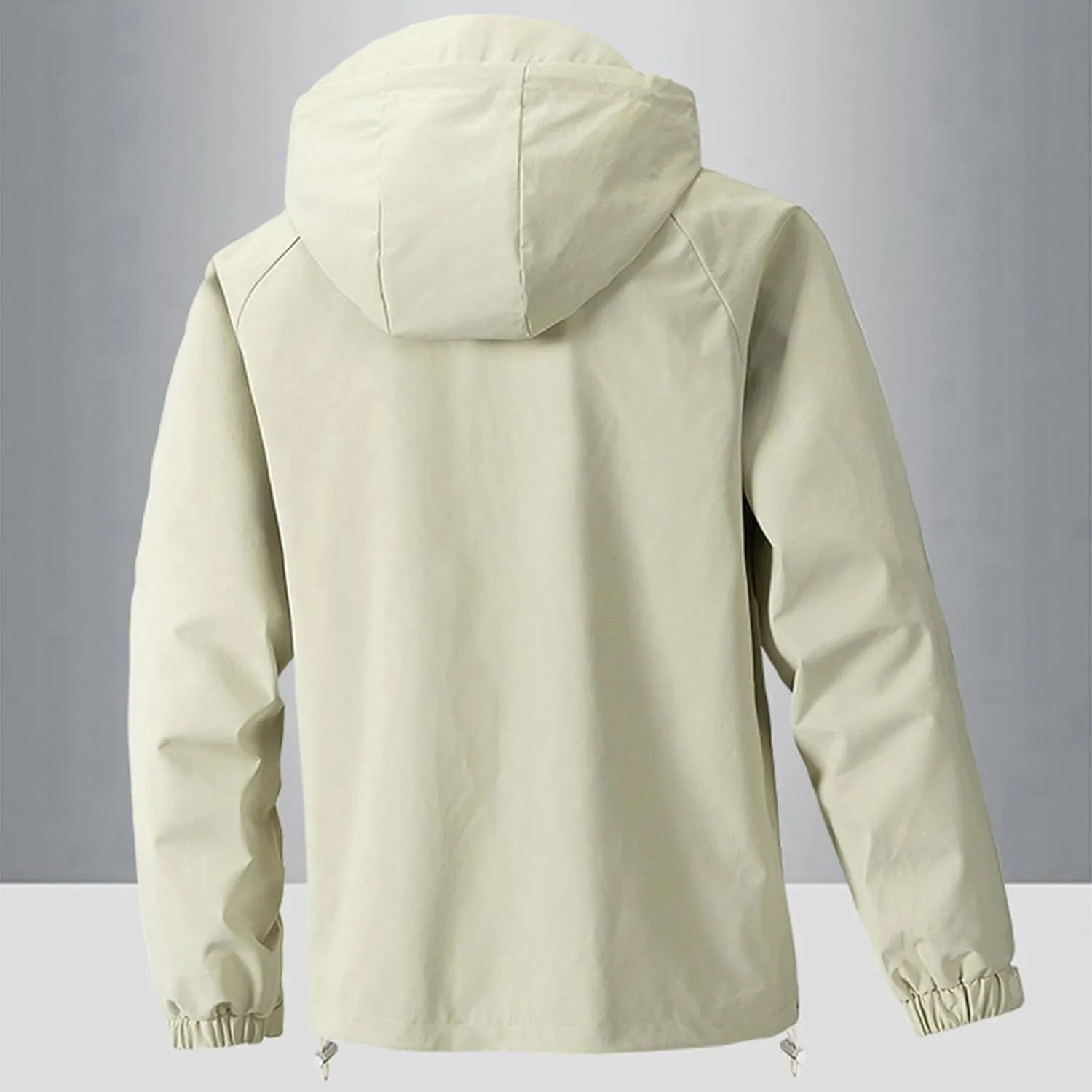 Men's Rain Jackets with Hood Waterproof Windproof Hooded Raincoats Outdoor Hiking Travel Windbreaker Jackets