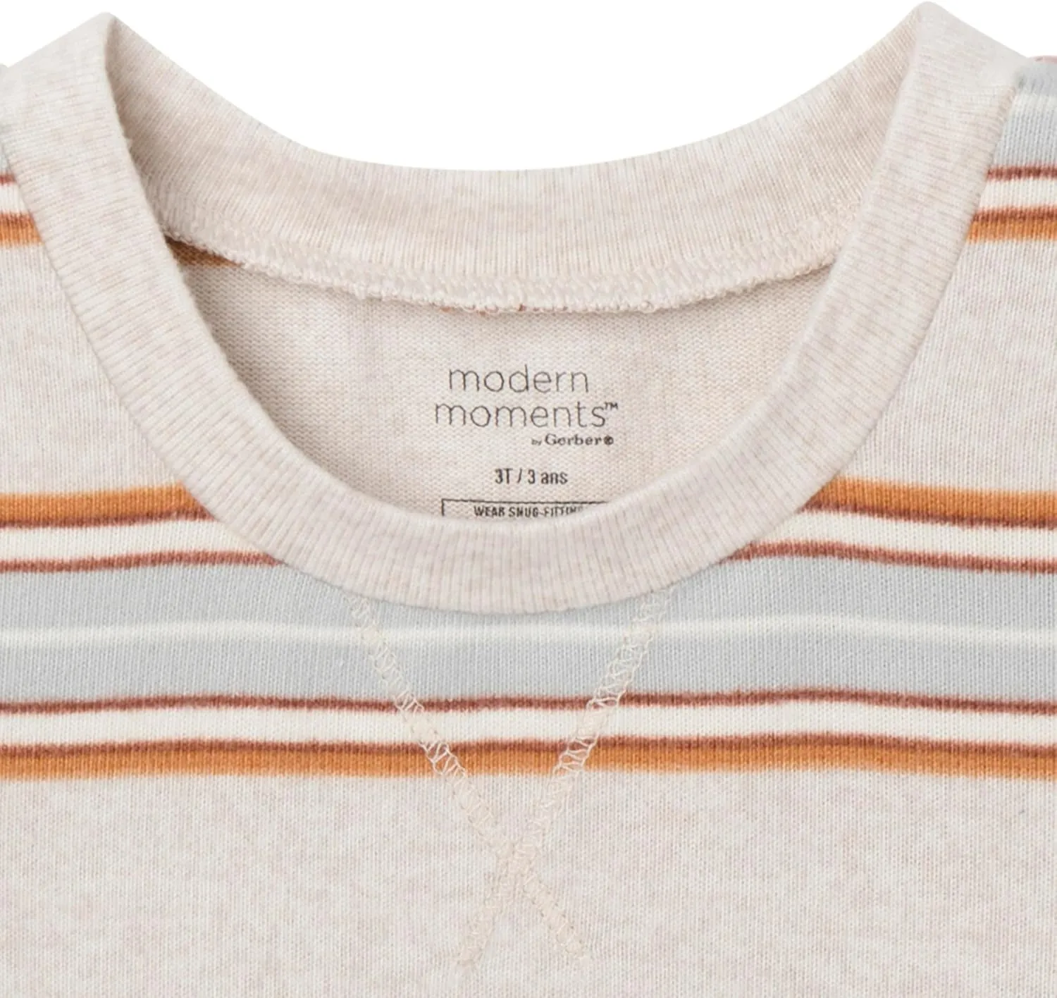 Modern Moments by Gerber Baby and Toddler Hacci Snug Fit 2-Piece Pajama Set