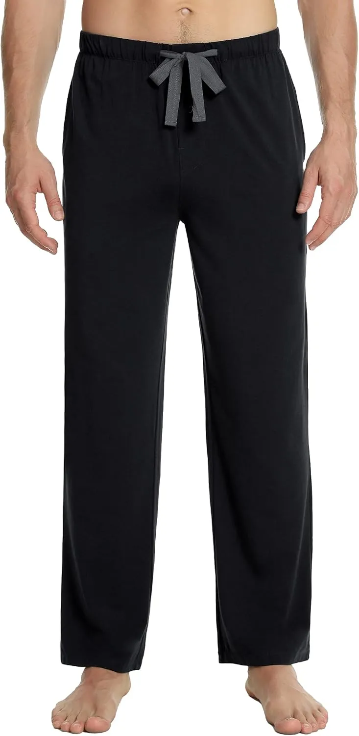 NACHILA Men's Pajama Pants-Viscose Made from Bamboo,Soft Sleep Bottoms Stretchy Sweatpants with Pockets