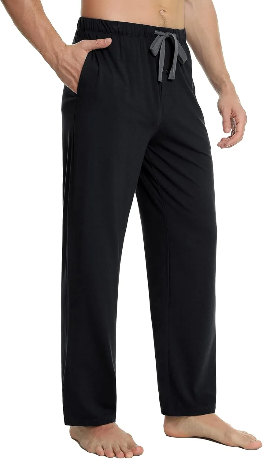 NACHILA Men's Pajama Pants-Viscose Made from Bamboo,Soft Sleep Bottoms Stretchy Sweatpants with Pockets