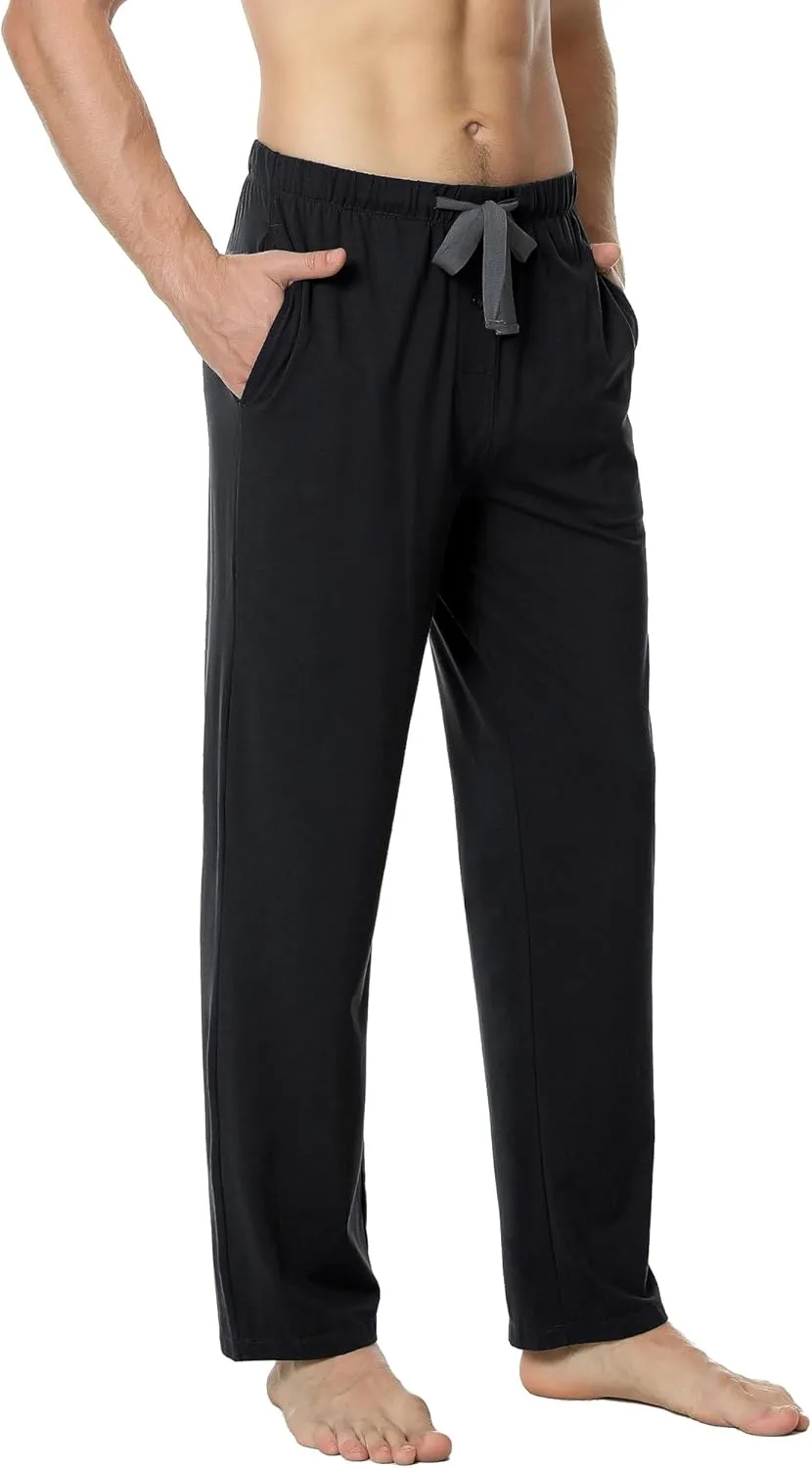 NACHILA Men's Pajama Pants-Viscose Made from Bamboo,Soft Sleep Bottoms Stretchy Sweatpants with Pockets