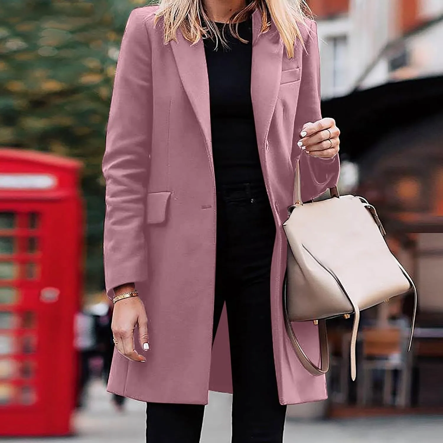 Oversized Blazers for Women Business Ladies Jackets Long Sleeve Dressy Funny Cardigan Fitted Herringbone Jackets